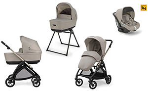 TRIO SYSTEM4 ELECTA BATTERY BEIGE CON SEGGIOLINO DARWIN