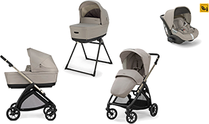 TRIO SYSTEM4 ELECTA BATTERY BEIGE CON SEGGIOLINO DARWIN 