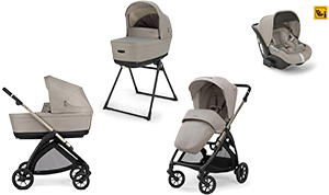 TRIO SYSTEM4 ELECTA BATTERY BEIGE CON SEGGIOLINO DARWIN