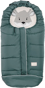 SACCO UNIVERSALE PER PASSEGGINO MOOVO JUNIOR CUCCIOLI SABBIA/VERDE