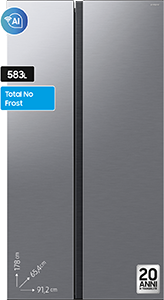Frigorifero Side by Side Air•Space AI RS57DG400EM9