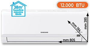 CLIMATIZZATORE MONO SPLIT 12.000 BTU FAR12MLB SERIE MALIBÙ