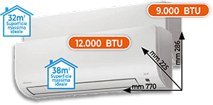 CLIMATIZZATORE DUAL SPLIT 9.000+12.000 BTU 2AMXF402535 SERIE CLASSIC