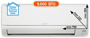 CLIMATIZZATORE MONO SPLIT 9.000 BTU MSZDW25VFKIT SERIE SMART DW