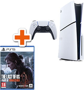 CONSOLE PS5 SLIM STANDARD + THE LAST OF US PARTE II REMASTERED