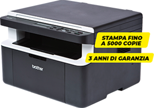 MULTIFUNZIONE LASER MONOCROMATICA DCP1612W + 5 TONER