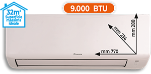 CLIMATIZZATORE MONO SPLIT 9.000 BTU ATXC25DARXCDKIT SERIE NEW EVOLUTION