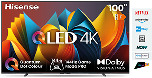 TV QLED 144Hz 100” 4K QLED Display 144Hz 100E7NQ
