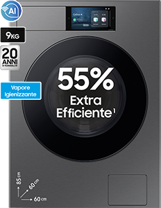 Lavatrice 1.400 giri Bespoke AI Laundry WF90F09C4SU3