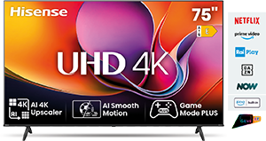 Smart TV 75” 4K Dolby Vision/HDR 10+/HLG 75A69Q
