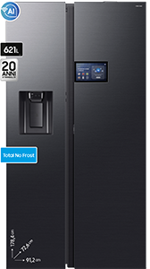 Frigorifero Side by Side Bespoke AI Home RS90F64EDFEF