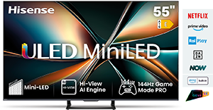 Smart TV MiniLED 55” 4K QLED Display 144Hz 55U79Q