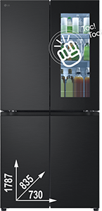 FRIGORIFERO MULTIDOOR SLIM INSTAVIEWTM GMV860EPDE