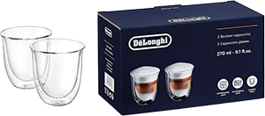 SET BICCHIERI CAPPUCCINO DOPPIA PARETE 190ML