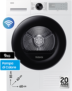 Asciugatrice Crystal EcoDry DV90DG52A0AHET