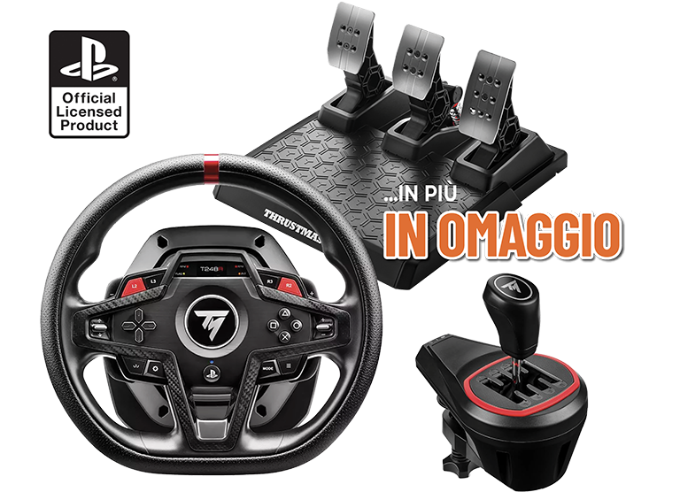 VOLANTE + PEDALI T248R TYPE-C