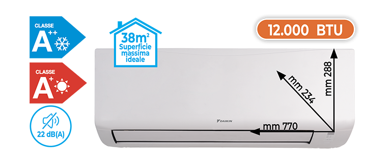 CLIMATIZZATORE MONO SPLIT 12.000 BTU ATXC35D SERIE NEW EVOLUTION
