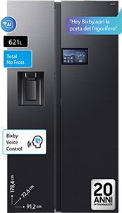 Frigorifero Side by Side Bespoke AI Home RS90F64EDFEF