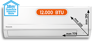 CLIMATIZZATORE MONO SPLIT 12.000 BTU BZ35ZKEKIT SERIE BZ
