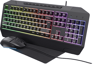 TASTIERA+MOUSE WIRED + TAPPETTINO GAMING 3 IN 1 GXT791