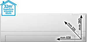 CLIMATIZZATORE MONO SPLIT 9.000 BTU MSZBT25VGKIT SERIE BT