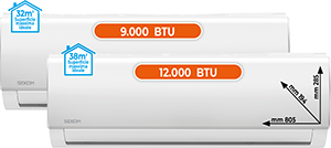 CLIMATIZZATORE DUAL SPLIT 9.000 + 12.000 BTU SM409DAX912AF4WKIT
