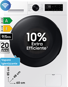 Lavasciuga Slim Crystal Clean WD90DG5G34BE