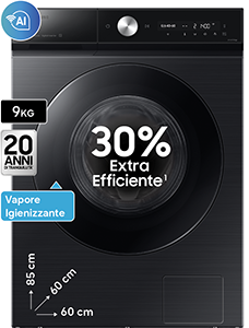 Lavatrice QuickDrive™ 1.400 giri BESPOKE AI™ WW90DB8U95GB