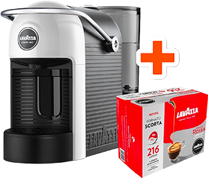 MACCHINA CAFFÈ ESPRESSO A MODO MIO JOLIE EVO + CONFEZIONE DA 216 CAPSULE A MODO MIO QUALITÀ ROSSA 8241P