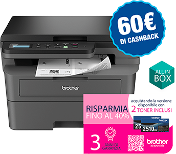 STAMPANTE MULTIFUNZIONE LASER MONOCROMATICA CON 2 TONER