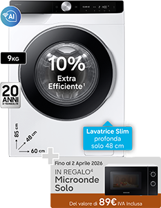 Lavatrice Slim 1.400 giri Ai•Control WW90DG6G94LK