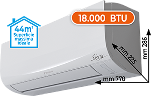 CLIMATIZZATORE MONO SPLIT 18.000 BTU ATXF50FARXFFKIT SERIE PROERA