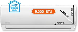 CLIMATIZZATORE MONO SPLIT 9.000 BTU SERIE SM94AF4KIT