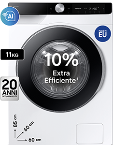 Lavatrice 1.400 giri Ai•Control WW11DG6B25LK