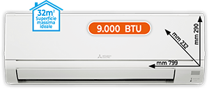 CLIMATIZZATORE MONOSPLIT 9.000 BTU MSZDW25VFKIT SERIE SMART DW