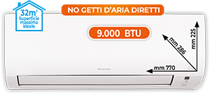 CLIMATIZZATORE MONOSPLIT 9.000 BTU ATXD25AARXDAKIT SERIE ESSENCE