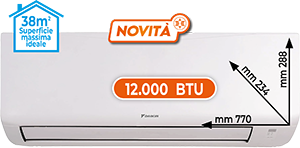 CLIMATIZZATORE MONO SPLIT 12.000 BTU 12.000 BTU ATXC35EARXCDKIT SERIE NEW EVOLUTION