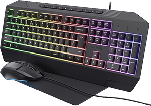 TASTIERA+MOUSE WIRED + TAPPETTINO GAMING 3 IN 1 GXT791