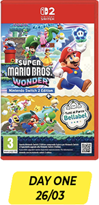 GIOCO NINTENDO SWITCH 2 SUPER MARIO BROS. WONDER + TUTTI AL PARCO BELLABEL