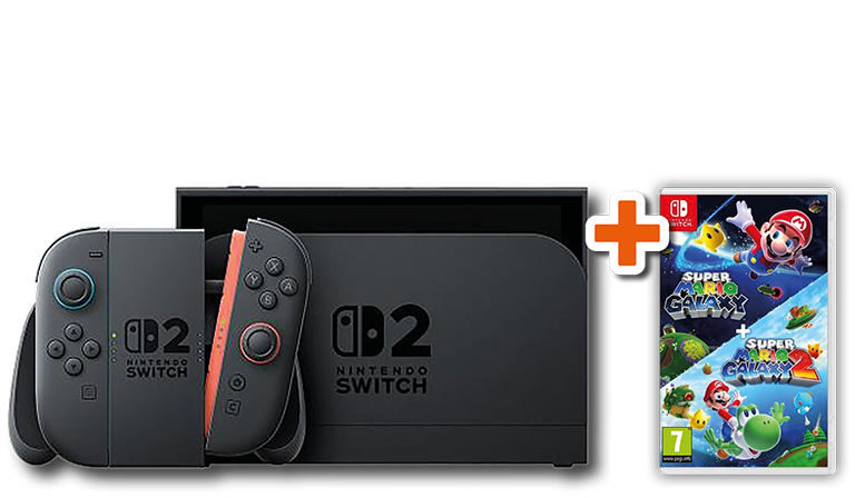 CONSOLE NINTENDO SWITCH 2 BLUE / RED + GIOCO NINTENDO SWITCH SUPER MARIO GALAXY + SUPER MARIO GALAXY 2