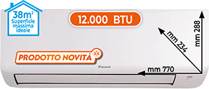 CLIMATIZZATORE MONO SPLIT 12.000 BTU ATXC35EARXCDKIT SERIE NEW EVOLUTION