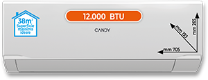 CLIMATIZZATORE MONO SPLIT 12.000 BTU CY12ERKIT SERIE AURA