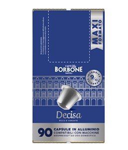 90 CAPSULE NESPRESSO IN ALLUMINIO MISCELA DECISA