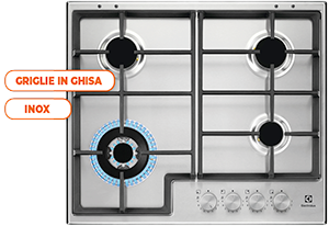 PIANO COTTURA A GAS 60 CM EGS64362X