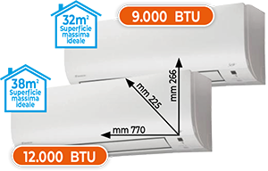 CLIMATIZZATORE DUAL SPLIT 9.000+12.000 BTU 2AMXF402535 SERIE CLASSIC