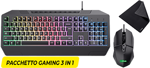 TASTIERA + MOUSE + TAPPETINO GXT791