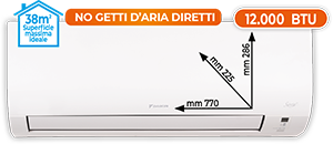 CLIMATIZZATORE MONOSPLIT 12.000 BTU ATXD35AARXDAKIT SERIE ESSENCE