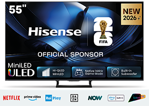 Smart TV ULED MiniLED 55” 4K Hi-QLED MiniLED fino a 1400 nit