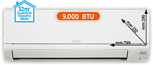 CLIMATIZZATORE MONOSPLIT 9.000 BTU MSZDW25VFKIT SERIE SMART DW