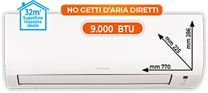 CLIMATIZZATORE MONOSPLIT 9.000 BTU ATXD25AARXDAKIT SERIE ESSENCE
